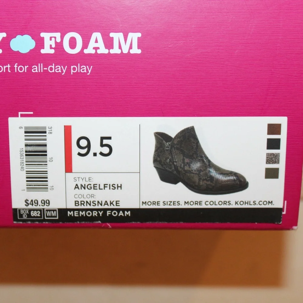 SO brown snake booties (women’s 9.5) (NWT) - Picture 12 of 12